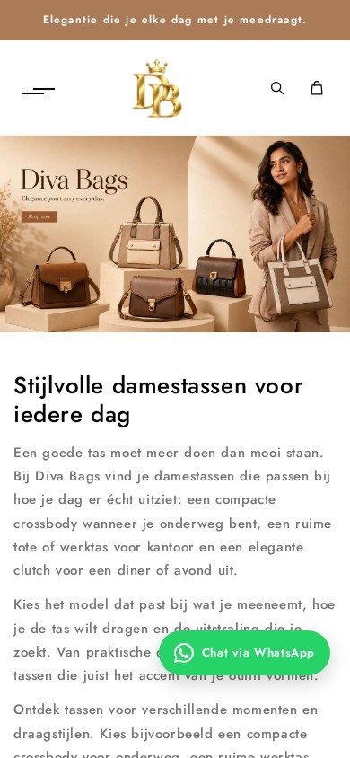 Voorbeeld van een WordPress-website op smartphone